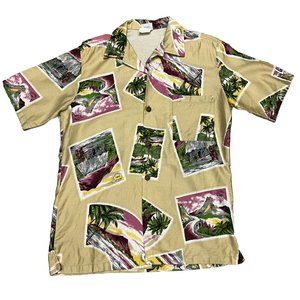 Colorful Vintage Laguna Hawaiian Button Up Shirt - Men’s Size Large